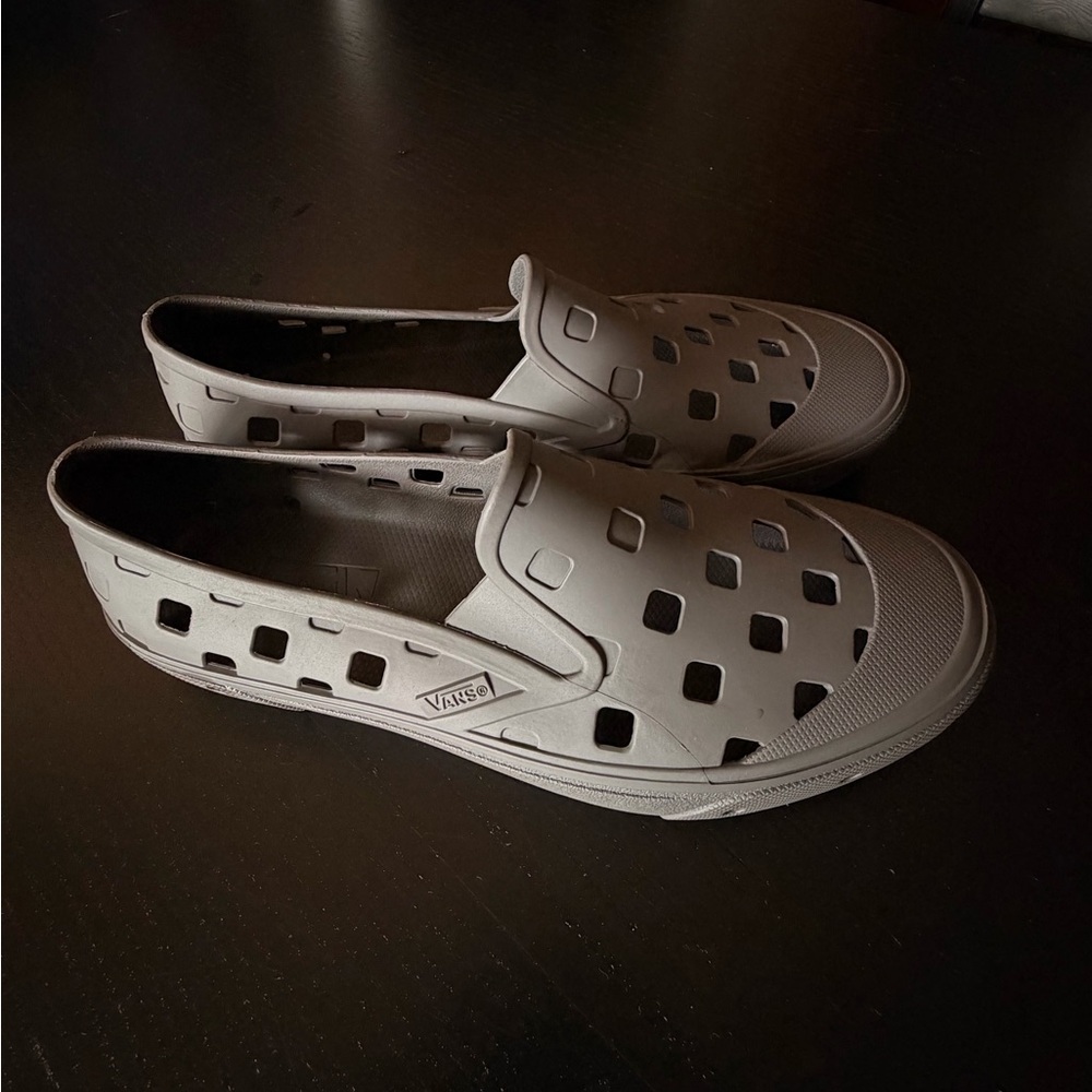 Vans Men’s Slip-On Perforated Casual Shoes - Light Gray